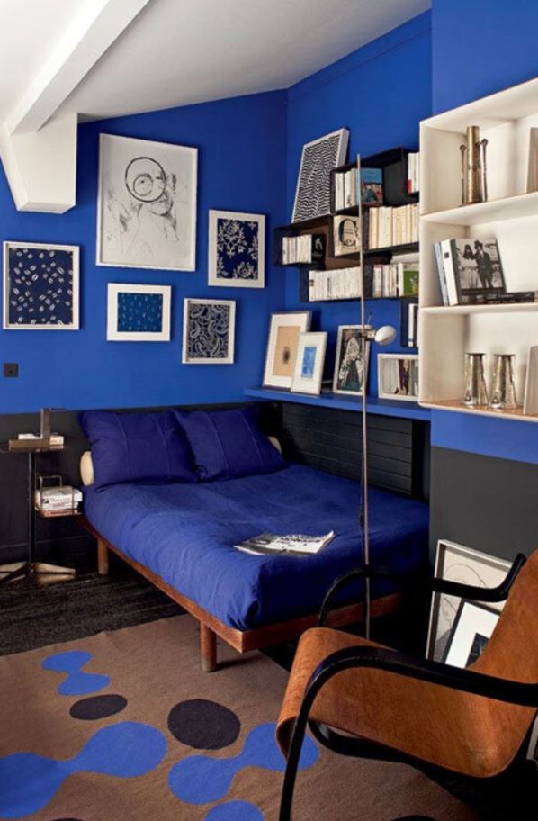chambre Ambiance Bleu Majorelle
