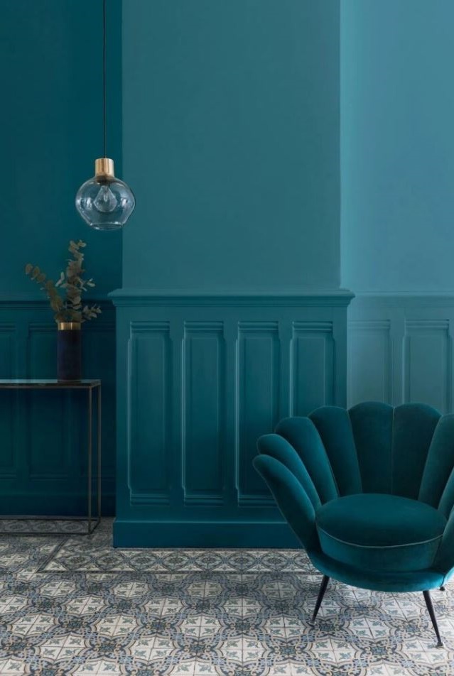 atmosphère Bleu Paon