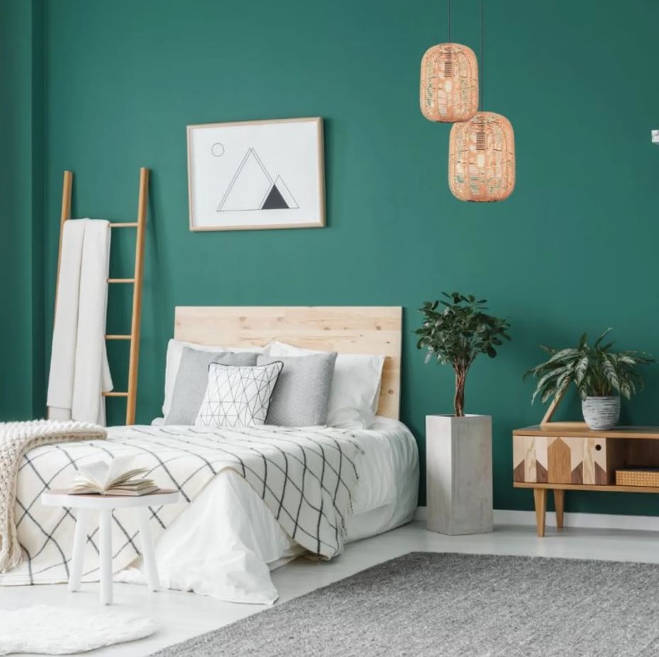 chambre Vert émeraude