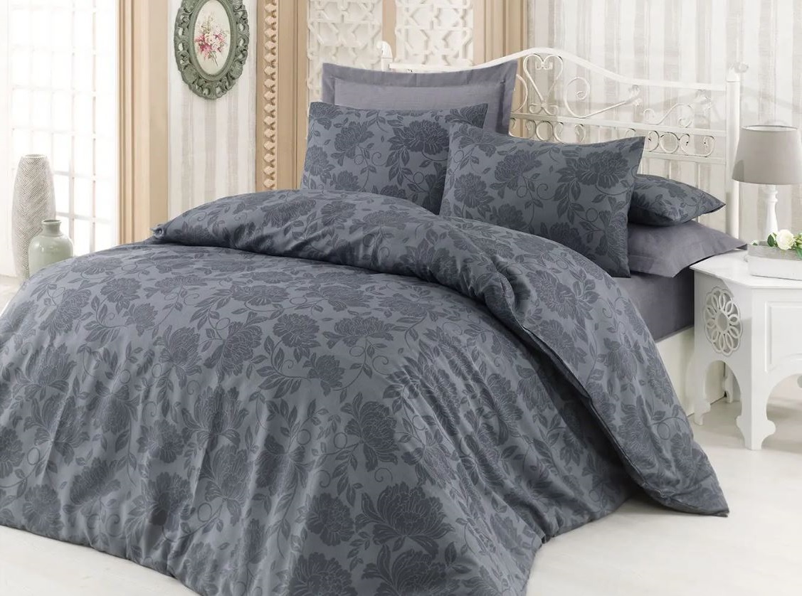 housse De Couette Gris Anthracite