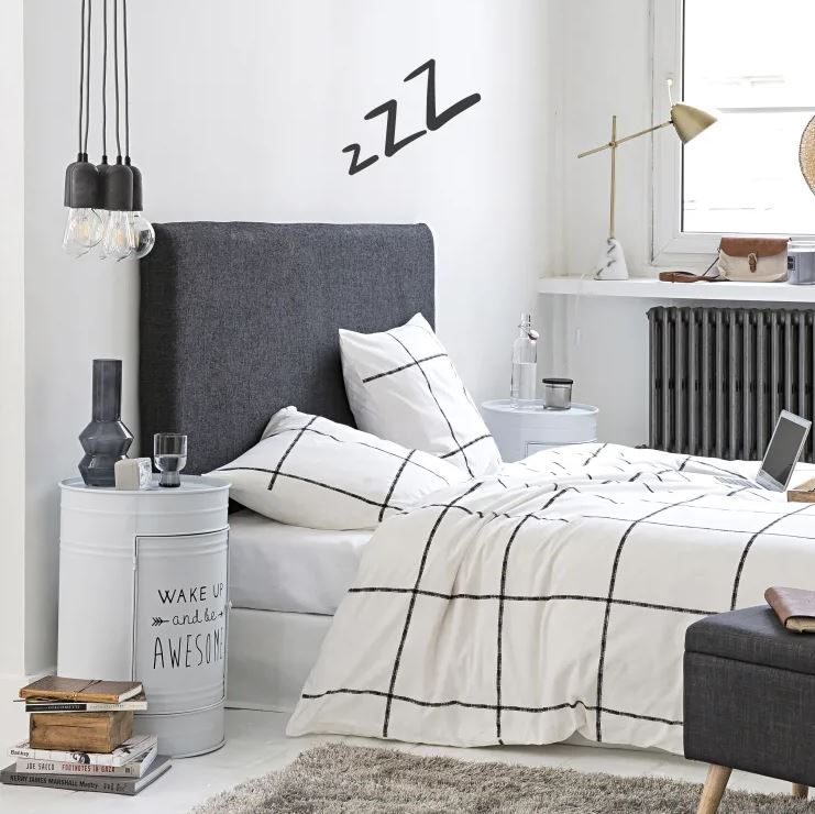 anthracite Et Blanc