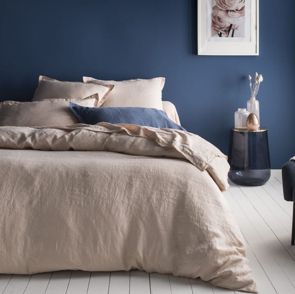chambre Bleue Et Beige