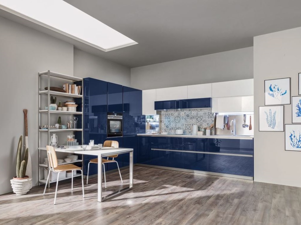 cuisine Bleu Saphir Foncé