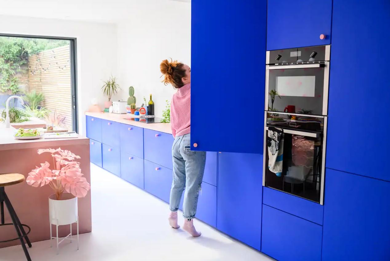 cuisine Meuble Bleu Majorelle