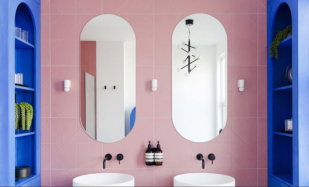 salle De Bain Rose Et Bleu