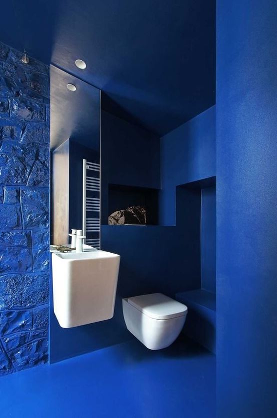 salle De Bain Ambiance Bleu électrique