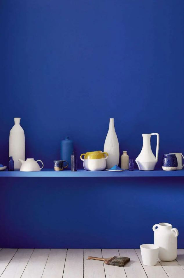 bleu Majorelle Et Blanc
