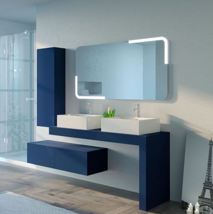 bleu Saphir Et Bleu Clair