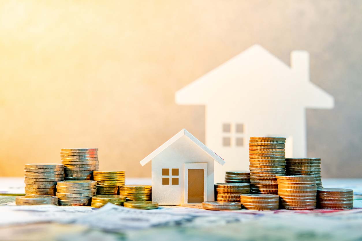 concept de placement d'argent dans l'immobilier