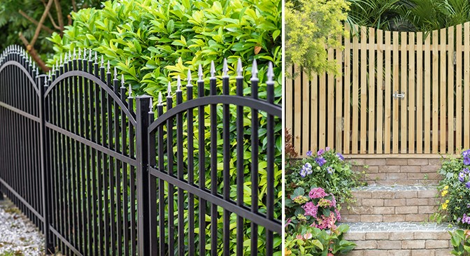 Cloture Jardin En Fer Et En Bois