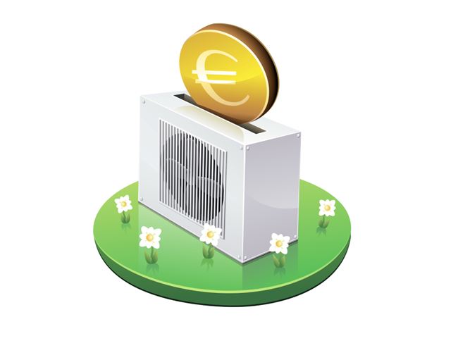Illustration Piece Euro Dans Une Pac