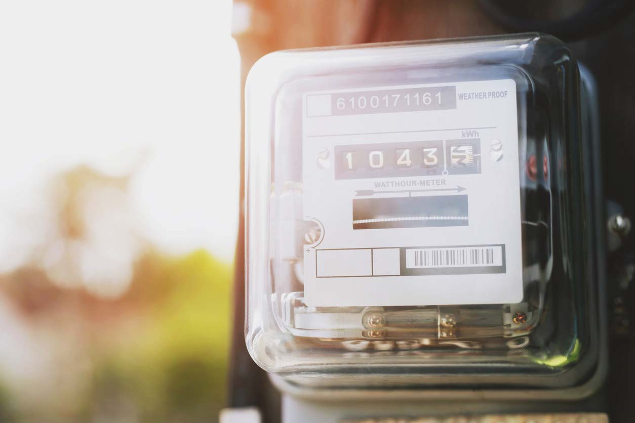 Compteur d'alimentation électrique mesurant la consommation d'énergie
