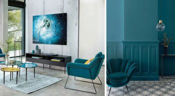 Fauteuil Bleu Canard
