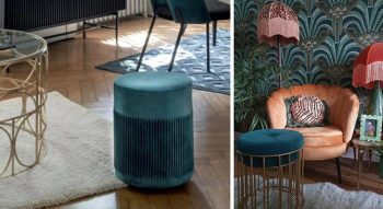 Pouf Bleu Canard